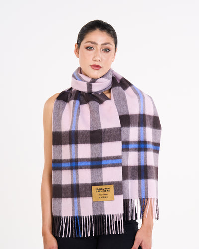 100% Pure Lambswool Scarf DC White/Black