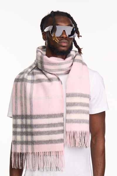 Lucchi Italy Cashmere Scarf DC Classic Pink Oversized Wrap