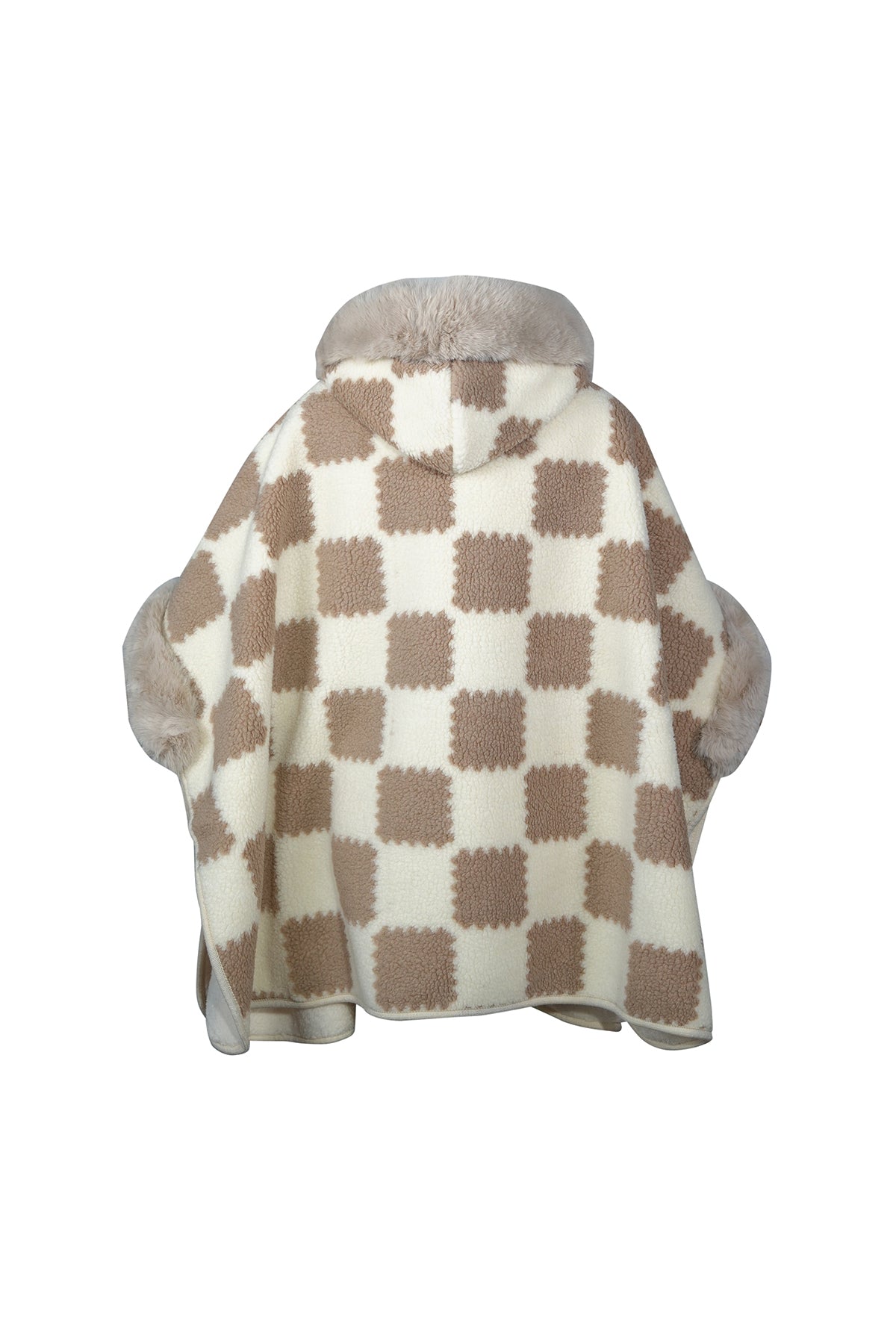 Lucchi Italy Women's Hooded Cape - Beige
