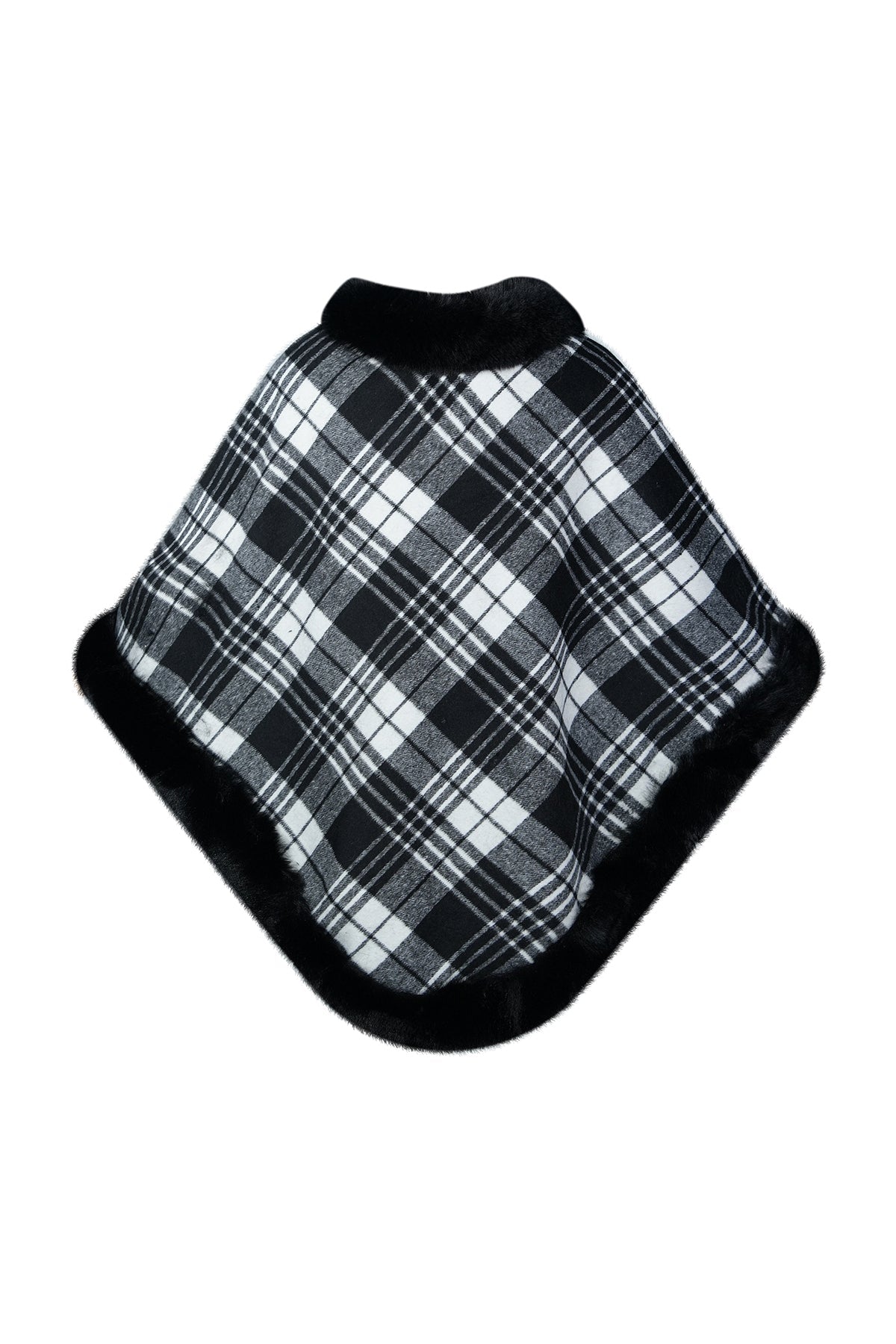 Lucchi Italy Women's Poncho - Black/White