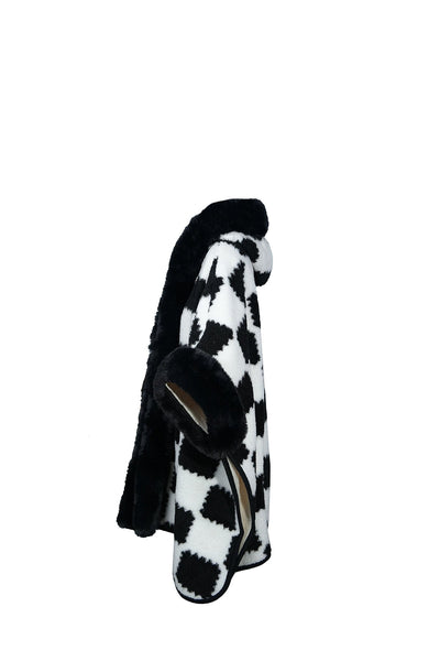 Lucchi Italy Women's Hooded Cape - Black