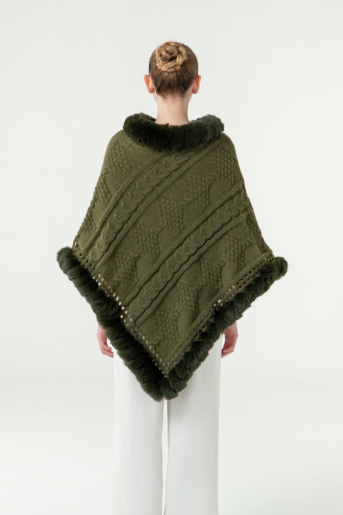 Lucchi Italy Women's Poncho - Green
