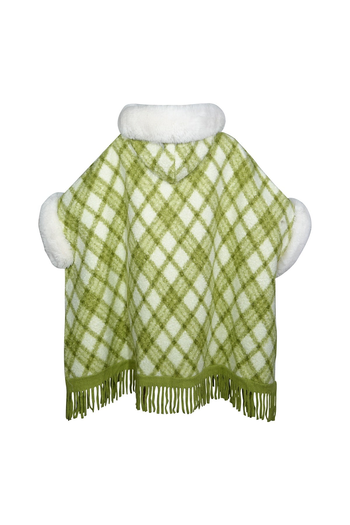 Lucchi Italy Women's Hooded Cape - Green