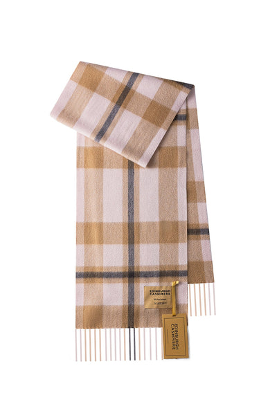 DC Scott Cashmere Scarf Camel and Black