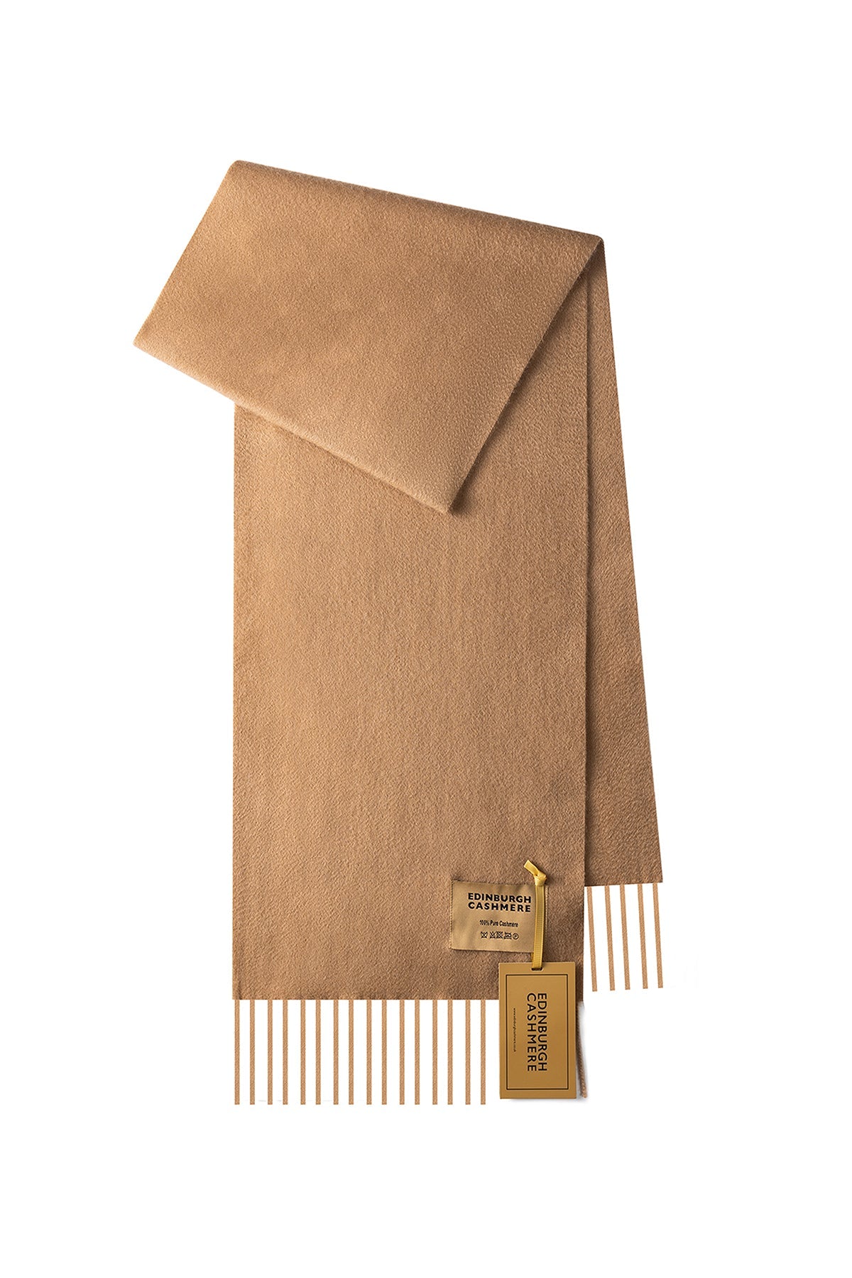 100% Pure Cashmere Scarf Camel