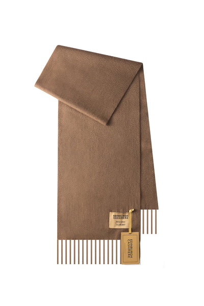 100% Pure Cashmere Scarf Brown