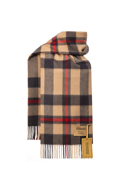 DC Scott Cashmere Scarf Camel and Brown