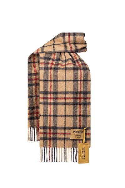 Cashmere Scarf Scottish Thomson Camel Design