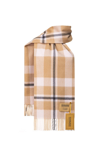 DC Scott Cashmere Scarf Camel and Black 3