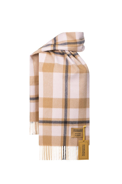 DC Scott Cashmere Scarf Camel and Black