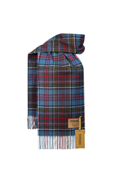100% Pure Cashmere Scarf Design Anderson Tartan - Small Size
