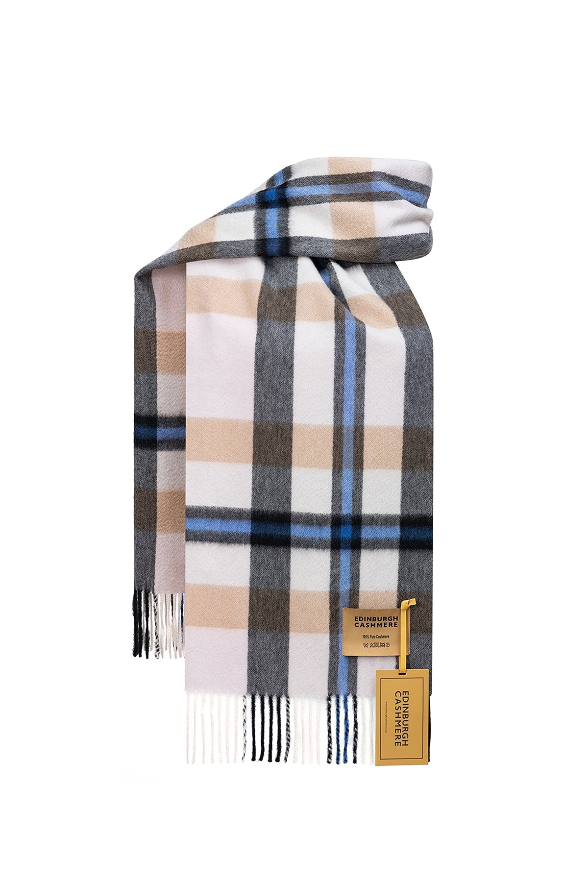DC Scott Cashmere Scarf Camel and Cream