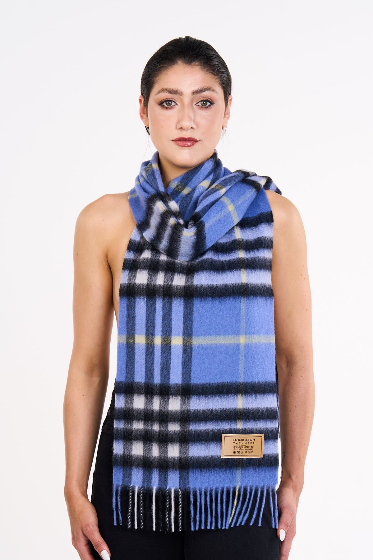 Lucchi Italy Cashmere Designer Scarf Iconic DC Classic