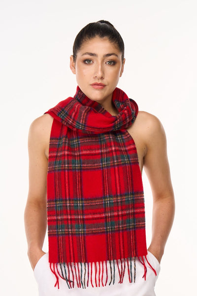 100% Pure Cashmere Scarf Design Royal Stewart Tartan