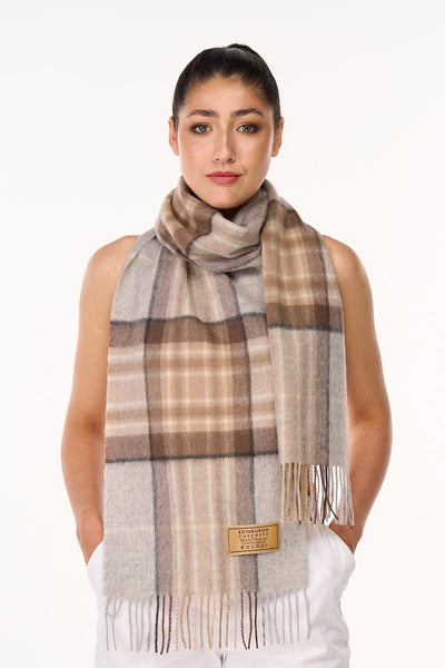 Lucchi Italy Scarf 100% Pure wool Scottish Design MacKellar Tartan