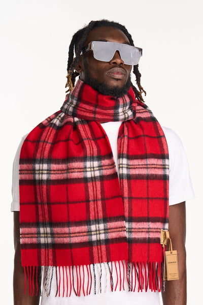 Lucchi Italy Luxury Scarf EC Check Exclusive Iconic Design