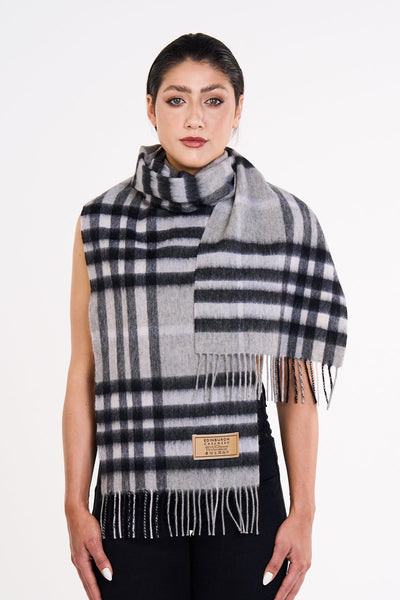 Lucchi Italy Cashmere Designer Scarf Iconic DC Classic