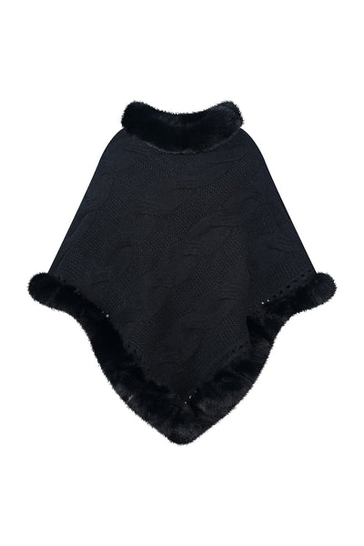 Lucchi Italy Women's Poncho - Black