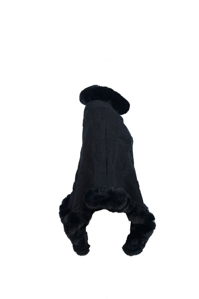 Lucchi Italy Women's Poncho - Black