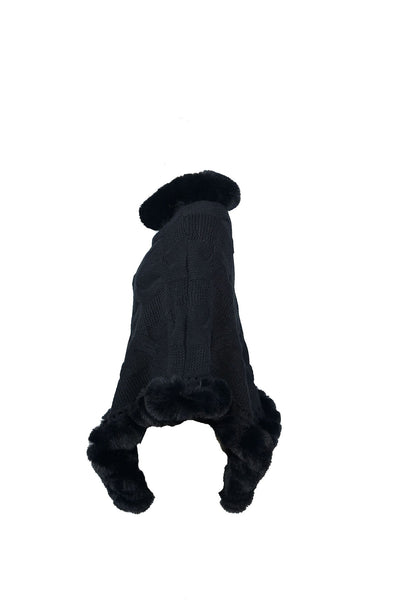 Lucchi Italy Women's Poncho - Black