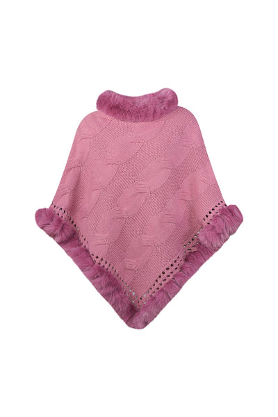 Lucchi Italy Women's Poncho - Pink