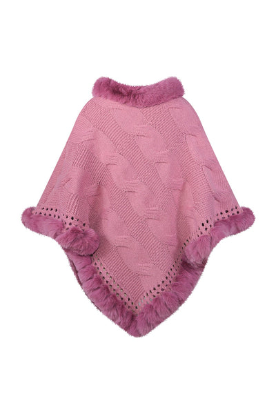 Lucchi Italy Women's Poncho - Pink