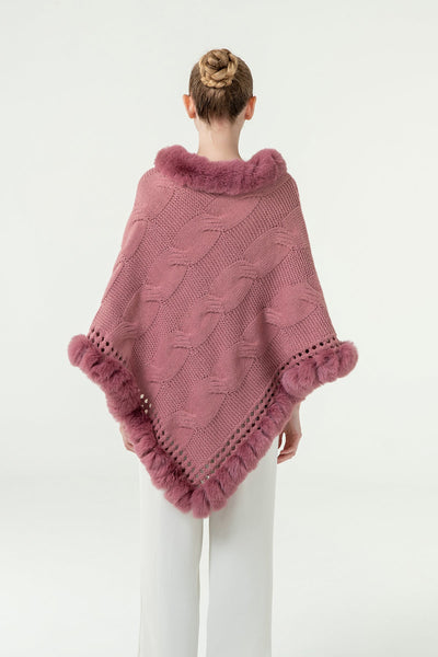 Lucchi Italy Women's Poncho - Pink