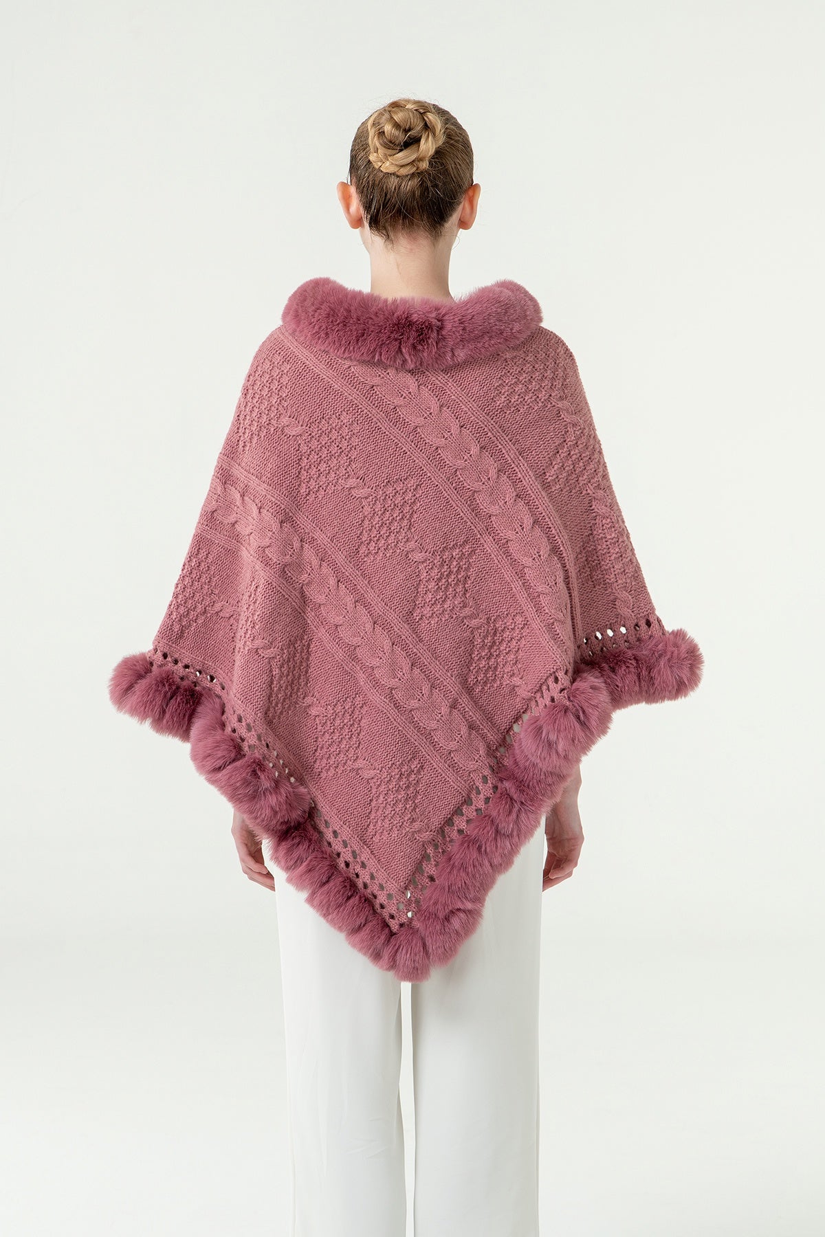 Lucchi Italy Women's Poncho - Pink