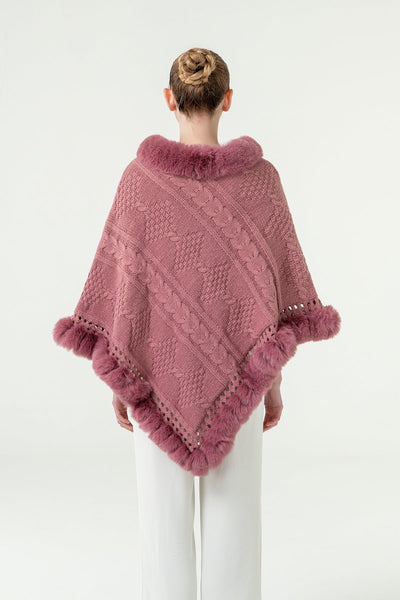 Lucchi Italy Women's Poncho - Pink