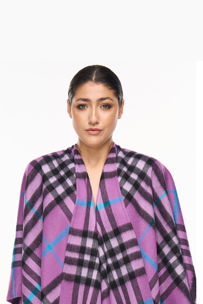 Lucchi Italy Cashmere Cape DC Classic Lilac Poncho