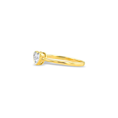 Lucchi Italy 18k White and Yellow Gold with Diamond - Ring Style 55 (Size 14)