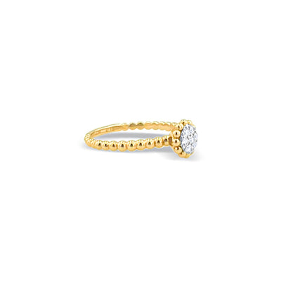 Lucchi Italy 18k White and Yellow Gold with Diamond - Ring Style 51 (Size 15)
