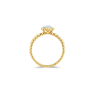 Lucchi Italy 18k White and Yellow Gold with Diamond - Ring Style 51 (Size 15)