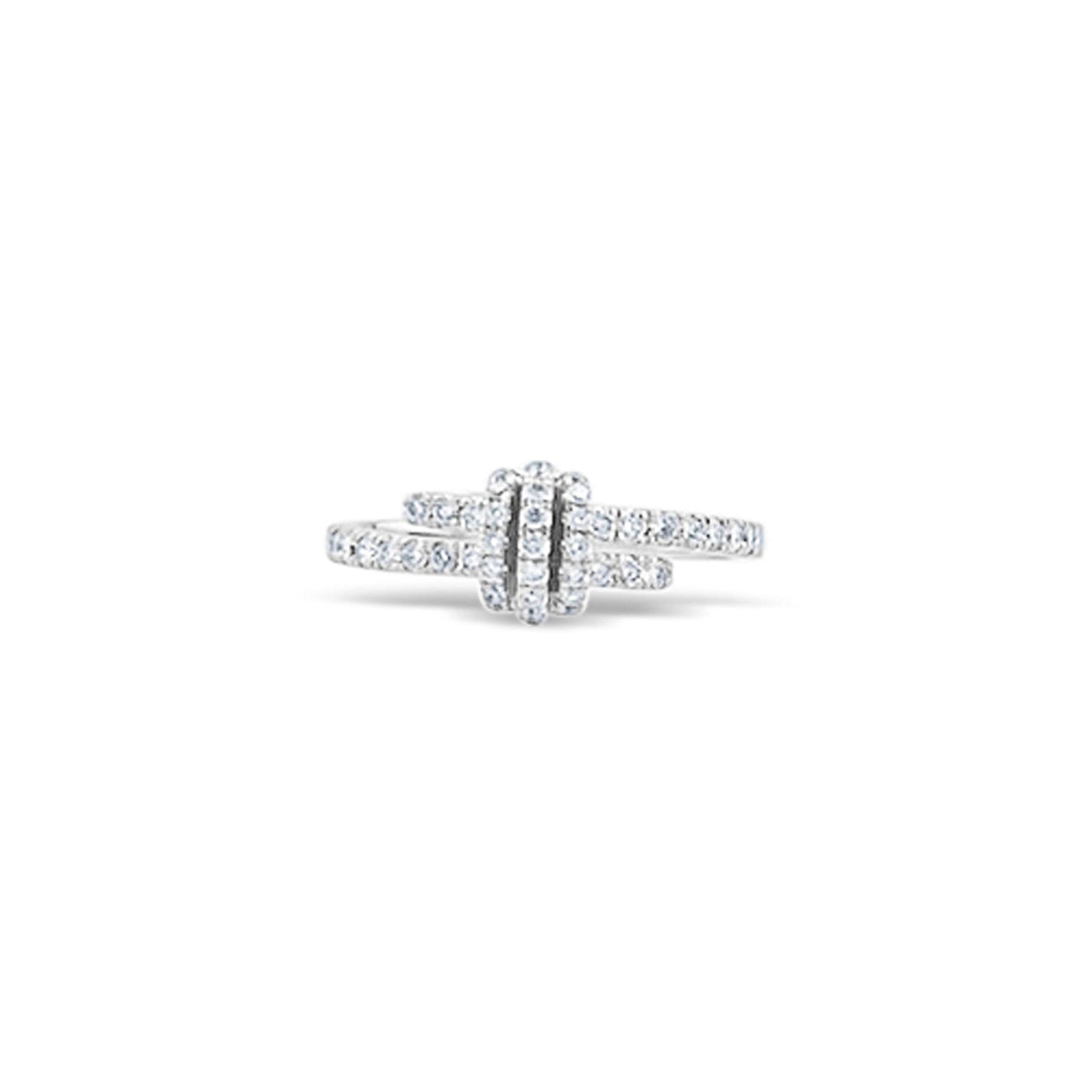 Lucchi Italy 18k White Gold with Diamond - Ring Style 46 (Size 14)