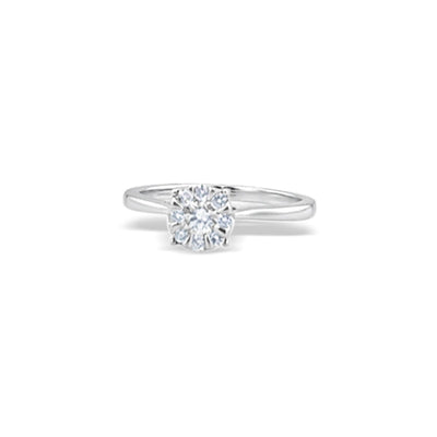 Lucchi Italy 18k White Gold with Diamond - Ring Style 33 (Size 14)