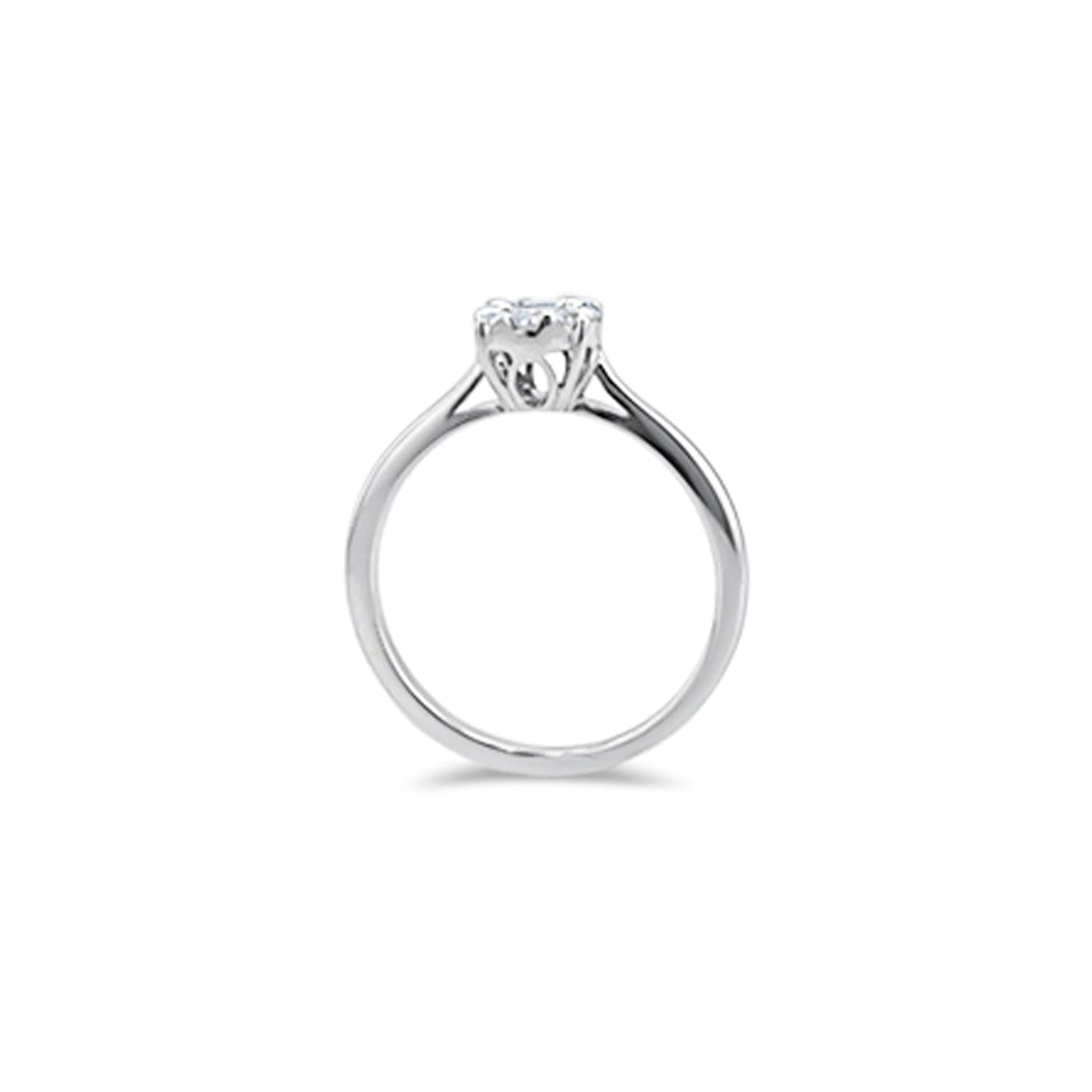 Lucchi Italy 18k White Gold with Diamond - Ring Style 33 (Size 14)