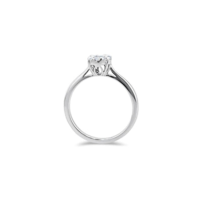 Lucchi Italy 18k White Gold with Diamond - Ring Style 33 (Size 14)