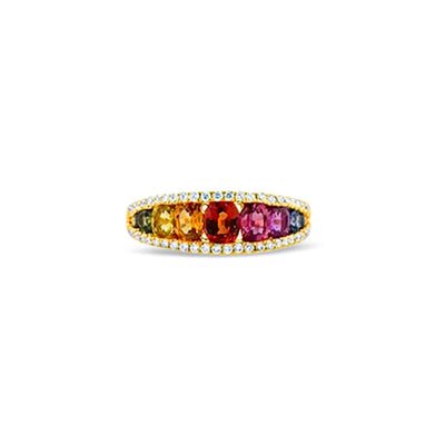 Lucchi Italy 18k Yellow Gold with Diamond - Ring Style 45 (Size 13)