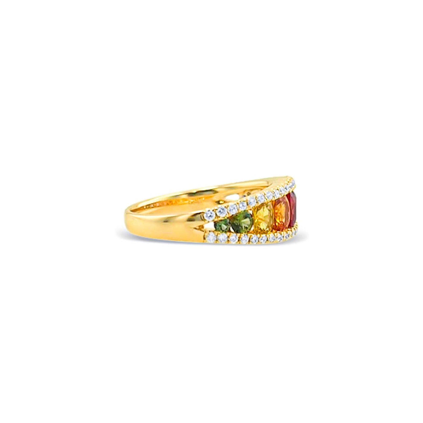 Lucchi Italy 18k Yellow Gold with Diamond - Ring Style 45 (Size 13)
