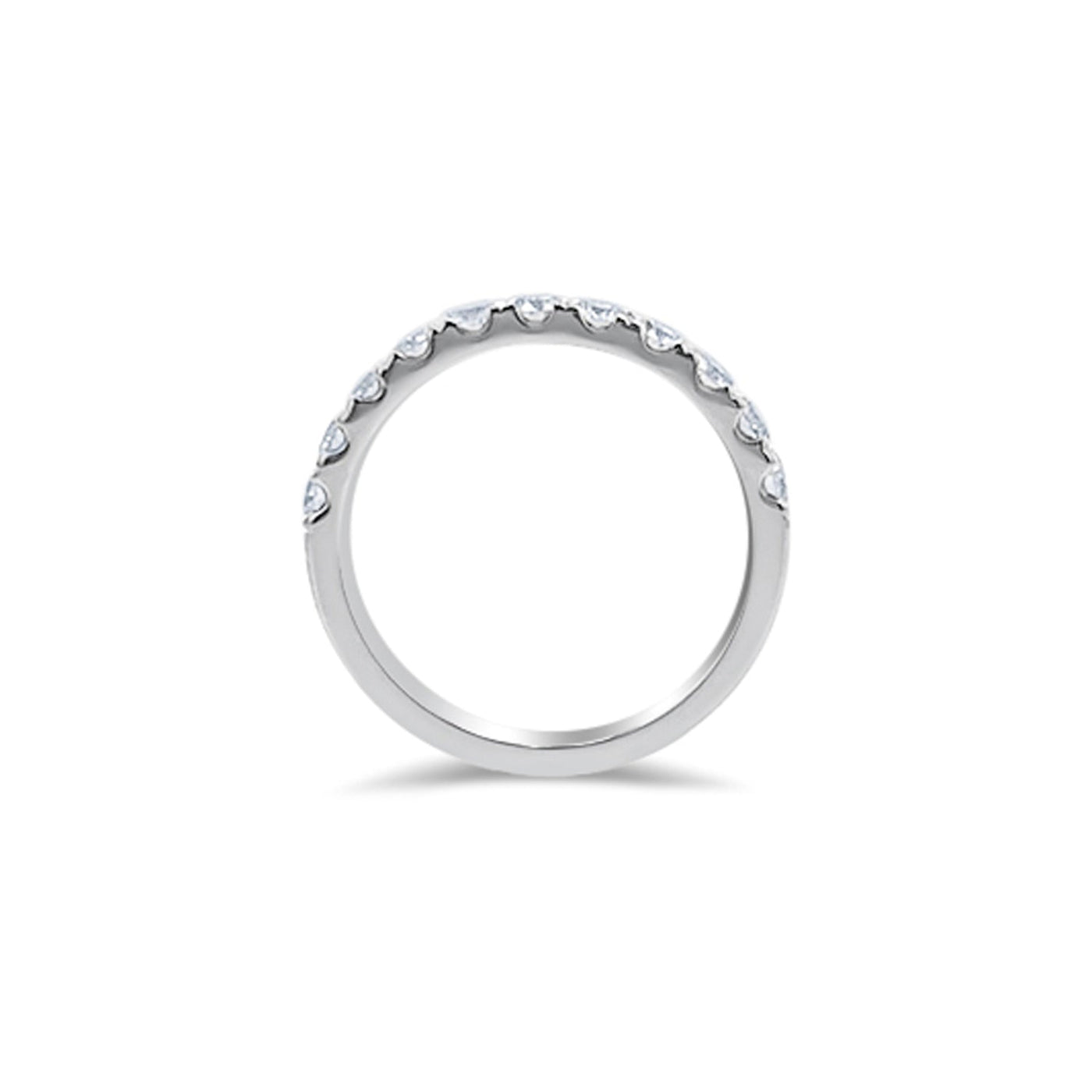 Lucchi Italy 18k White Gold with Diamond - Ring Style 50 (Size 15)