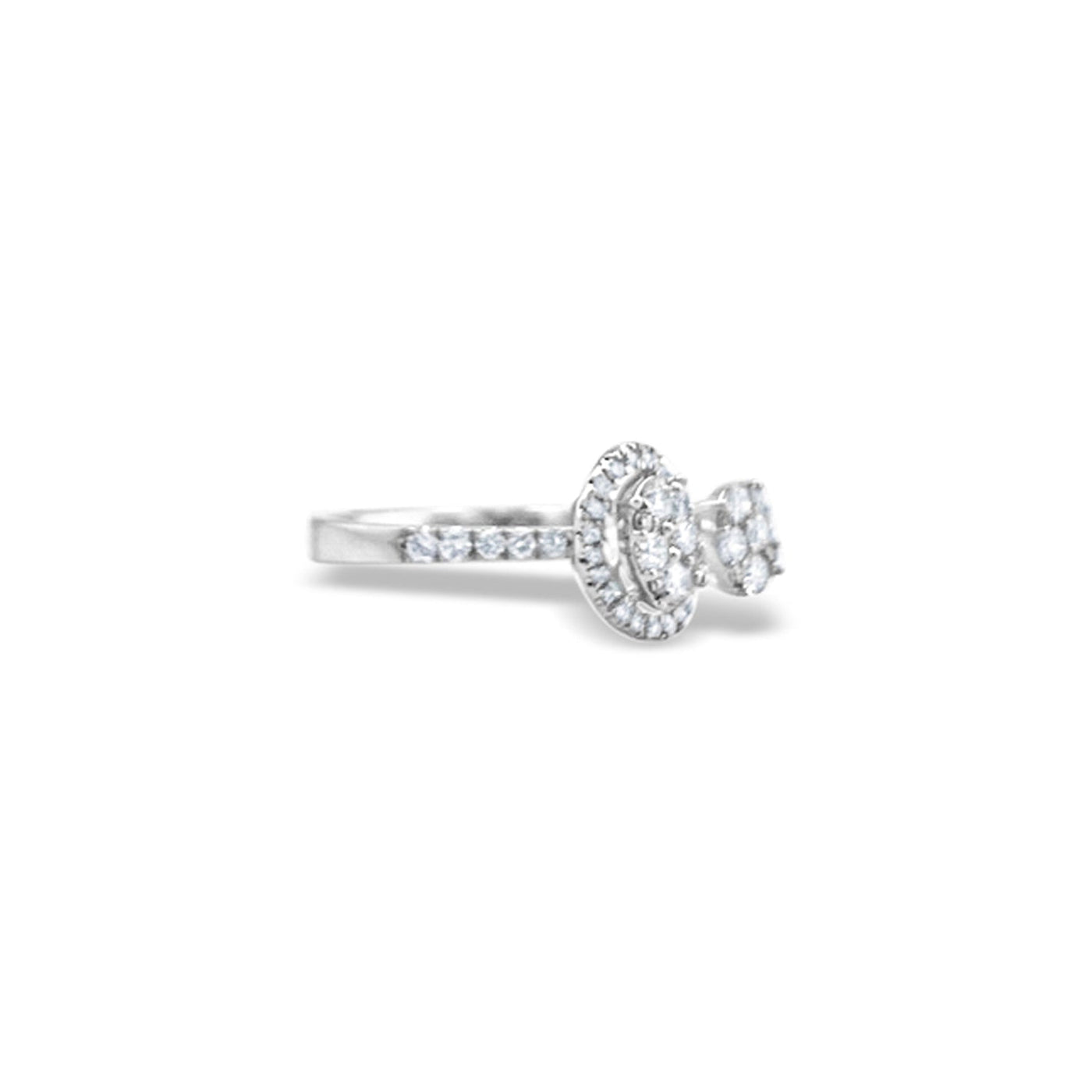 Lucchi Italy 18k White Gold with Diamond - Ring Style 34 (Size 15)
