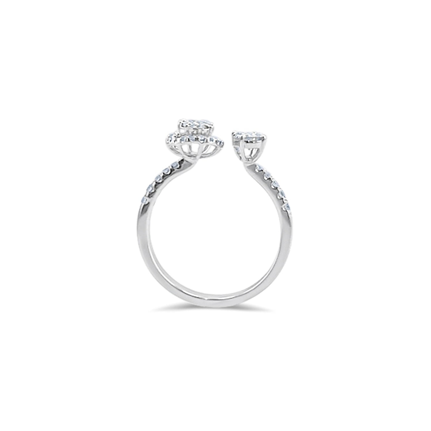 Lucchi Italy 18k White Gold with Diamond - Ring Style 34 (Size 15)