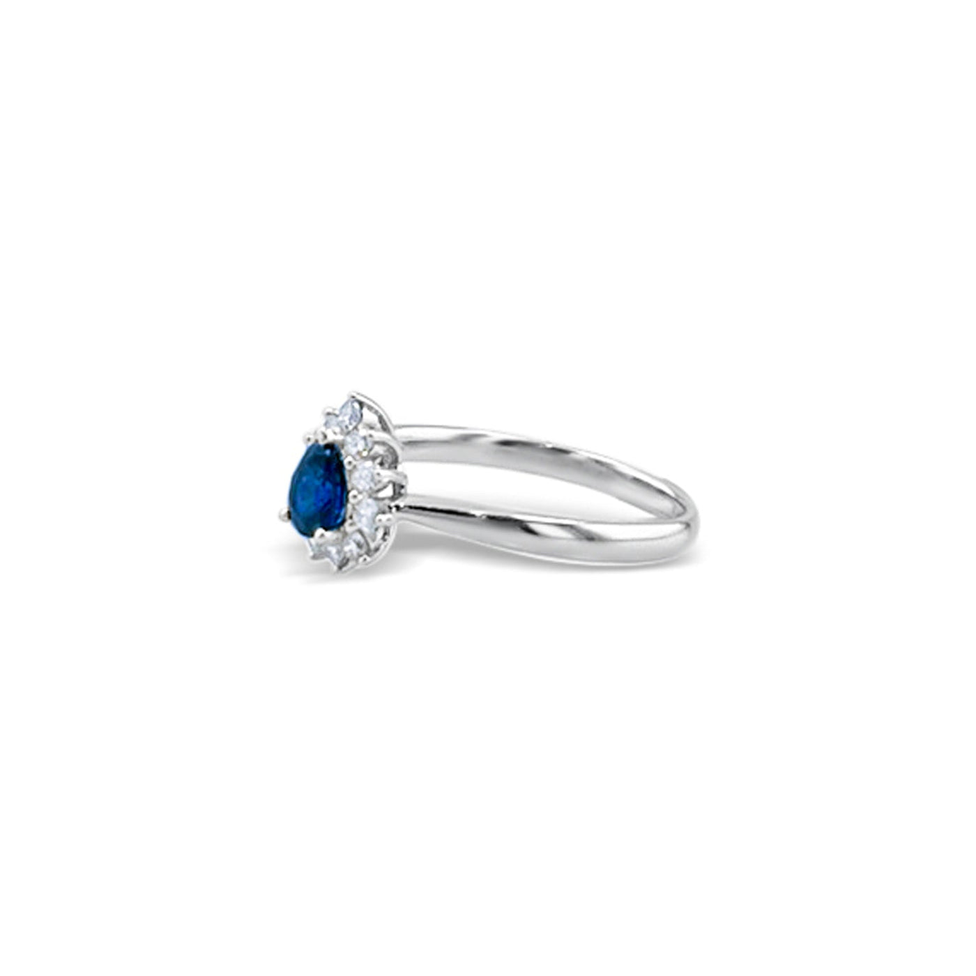 Lucchi Italy 18k White Gold with Diamond - Ring Style 29 (Size 13)