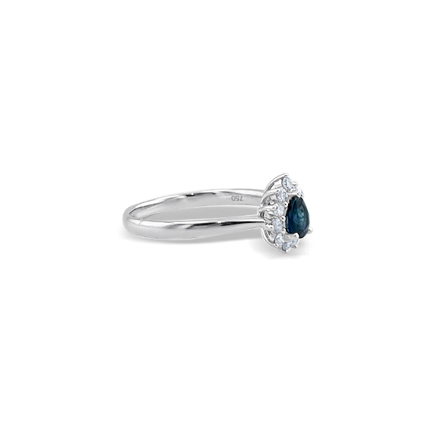 Lucchi Italy 18k White Gold with Diamond - Ring Style 29 (Size 13)