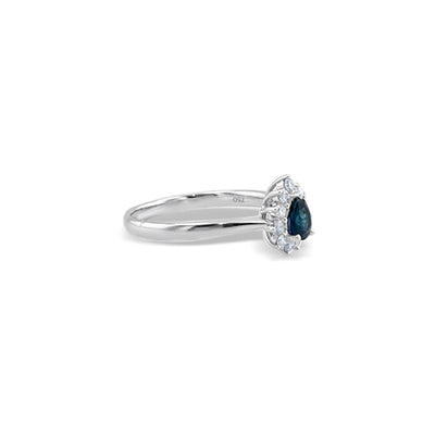 Lucchi Italy 18k White Gold with Diamond - Ring Style 29 (Size 13)