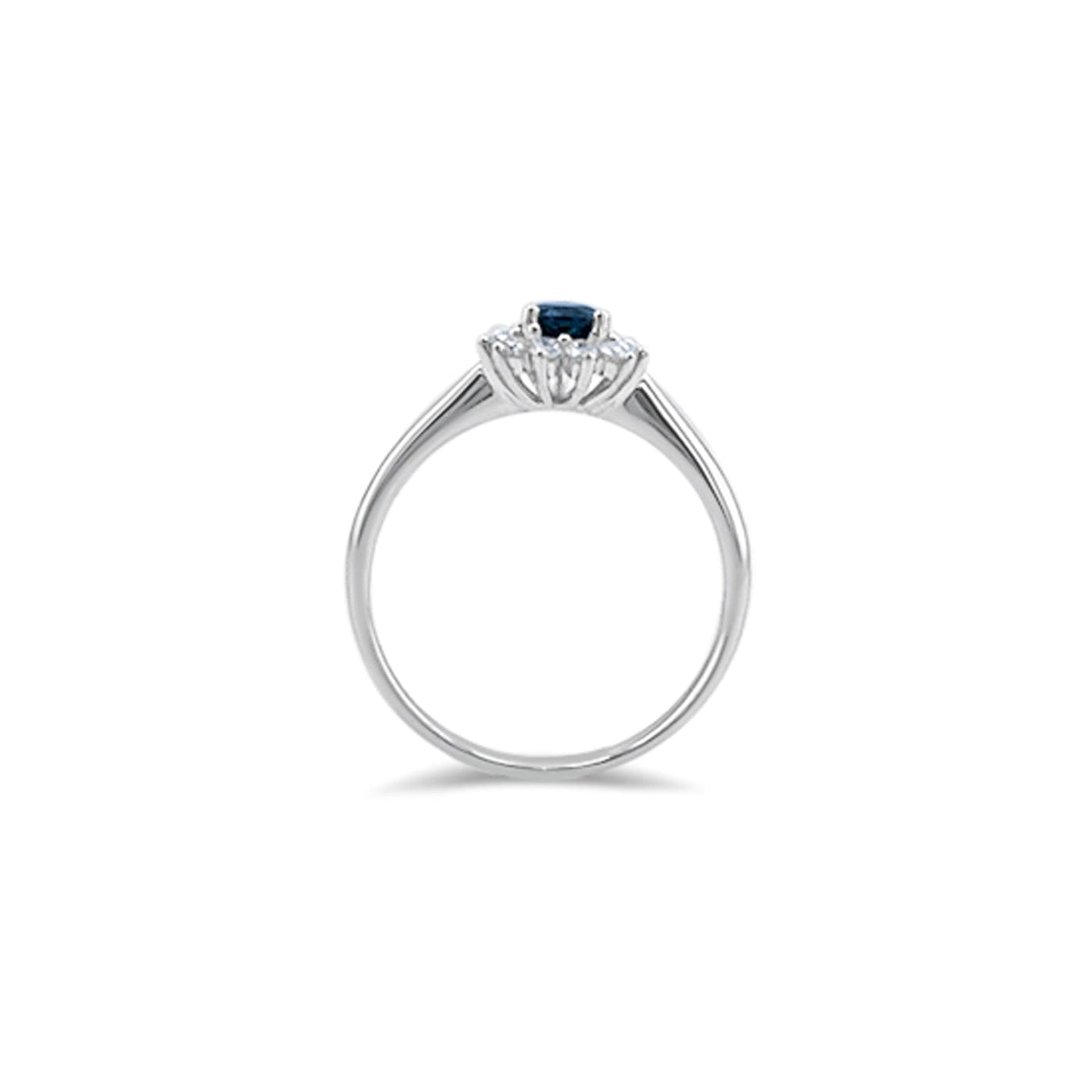 Lucchi Italy 18k White Gold with Diamond - Ring Style 29 (Size 13)