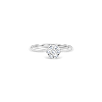 Lucchi Italy 18k White Gold with Diamond - Ring Style 43 (Size 15)