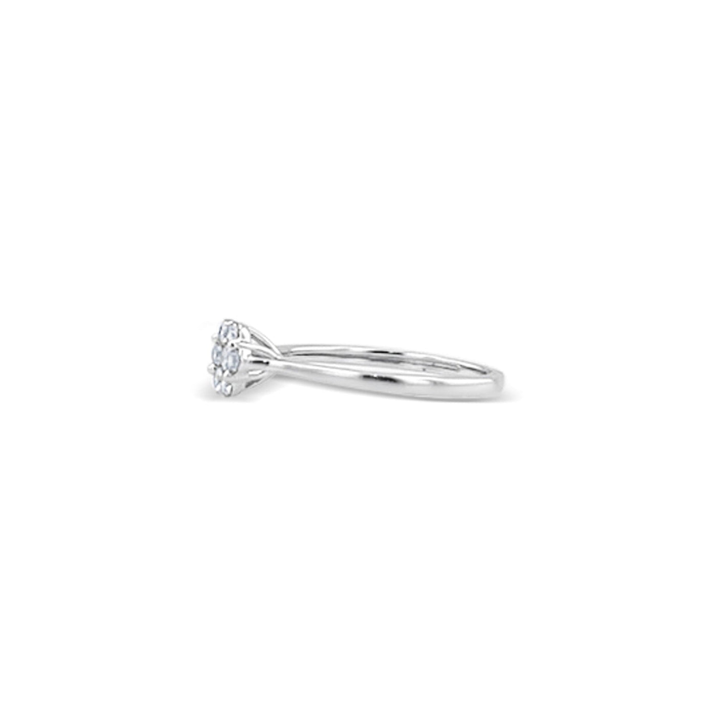 Lucchi Italy 18k White Gold with Diamond - Ring Style 43 (Size 15)