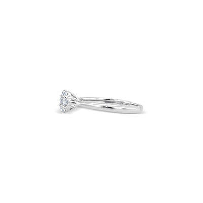 Lucchi Italy 18k White Gold with Diamond - Ring Style 43 (Size 15)