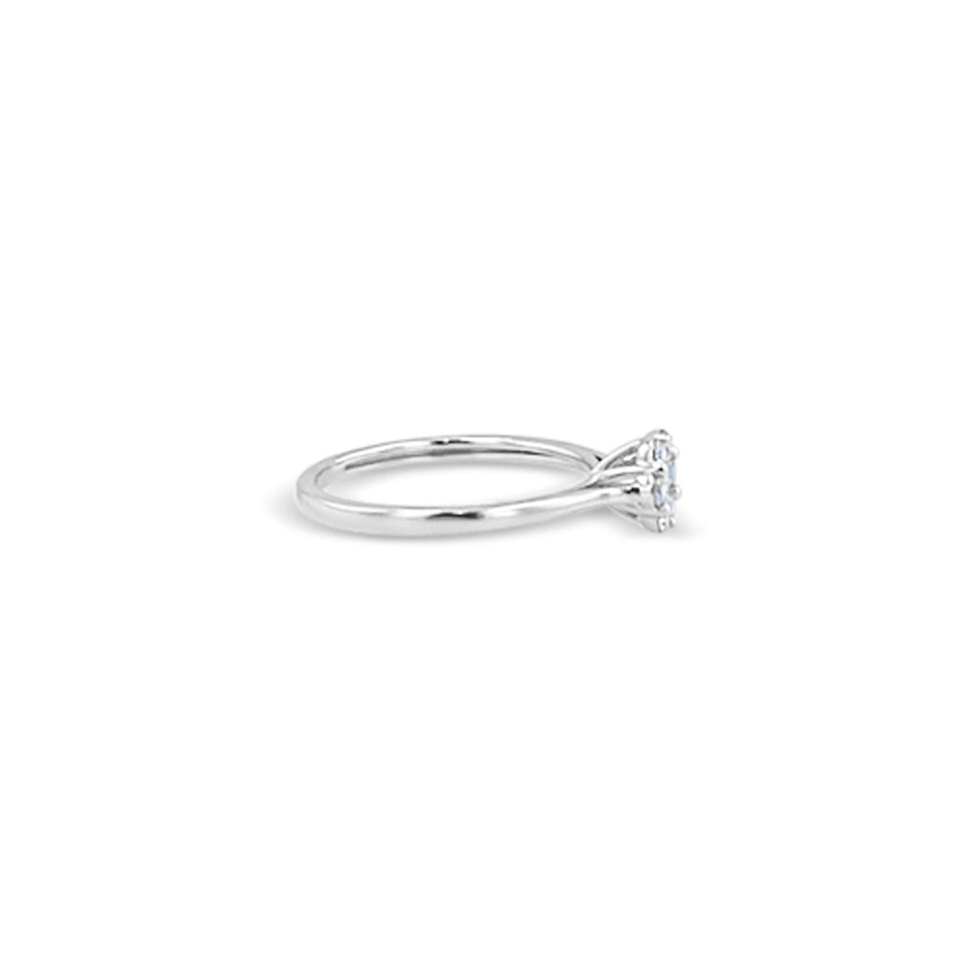 Lucchi Italy 18k White Gold with Diamond - Ring Style 43 (Size 15)